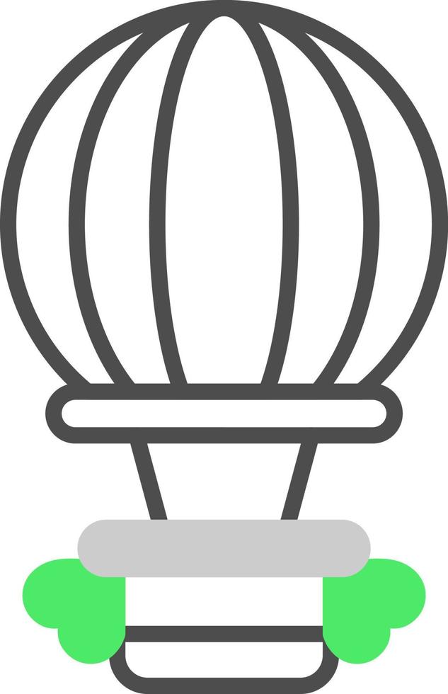 Hot Air Balloon Creative Icon Design vector