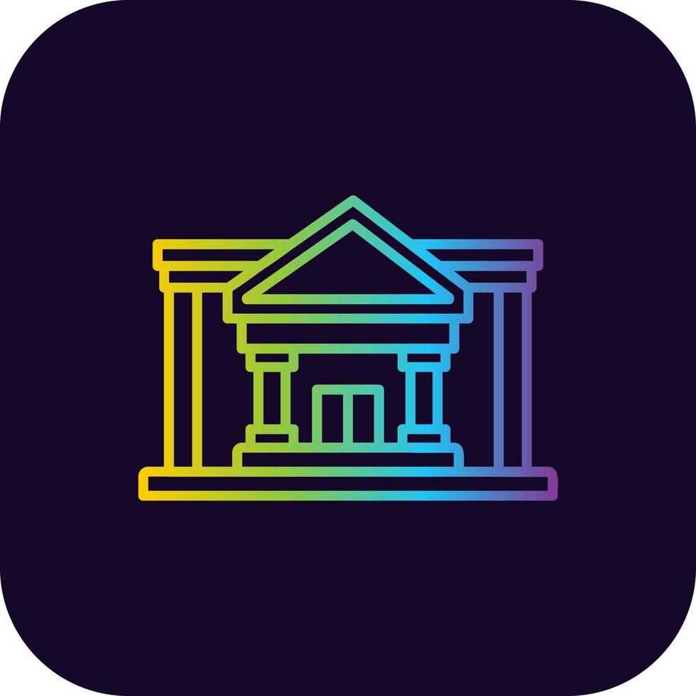 Courthouse Creative Icon Design vector