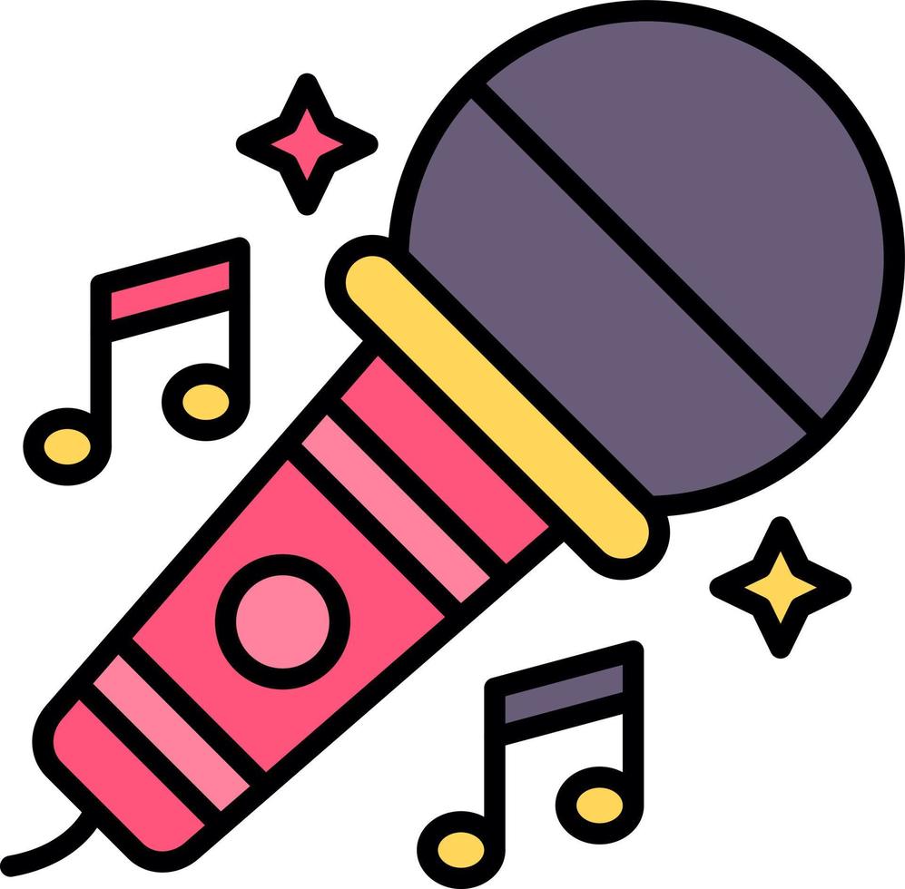 Karaoke Creative Icon Design vector