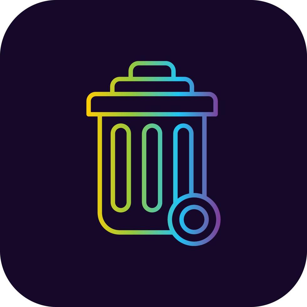 Bin Creative Icon Design vector