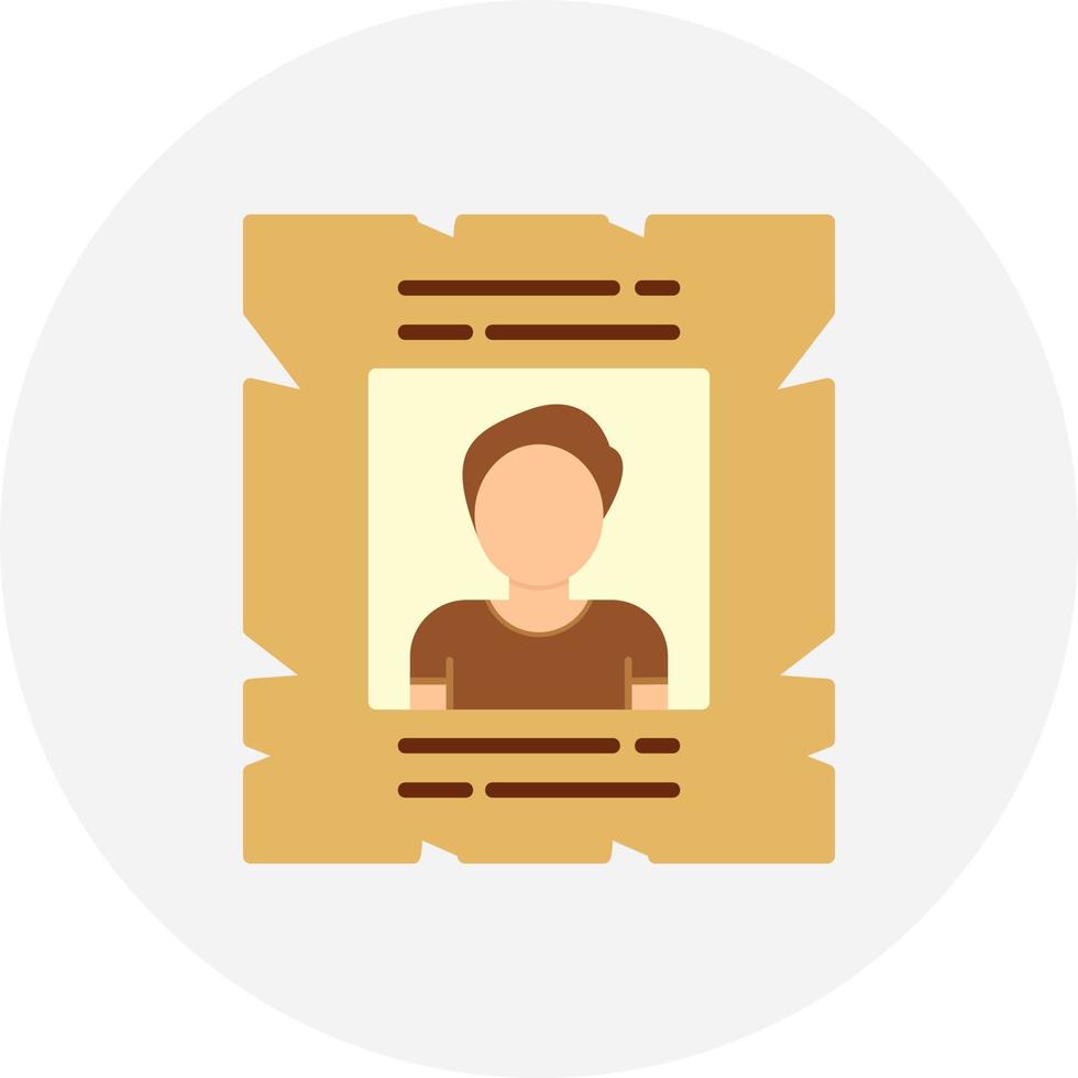 Wanted Creative Icon Design vector