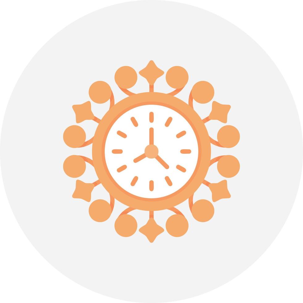 Wall Clock Creative Icon Design vector