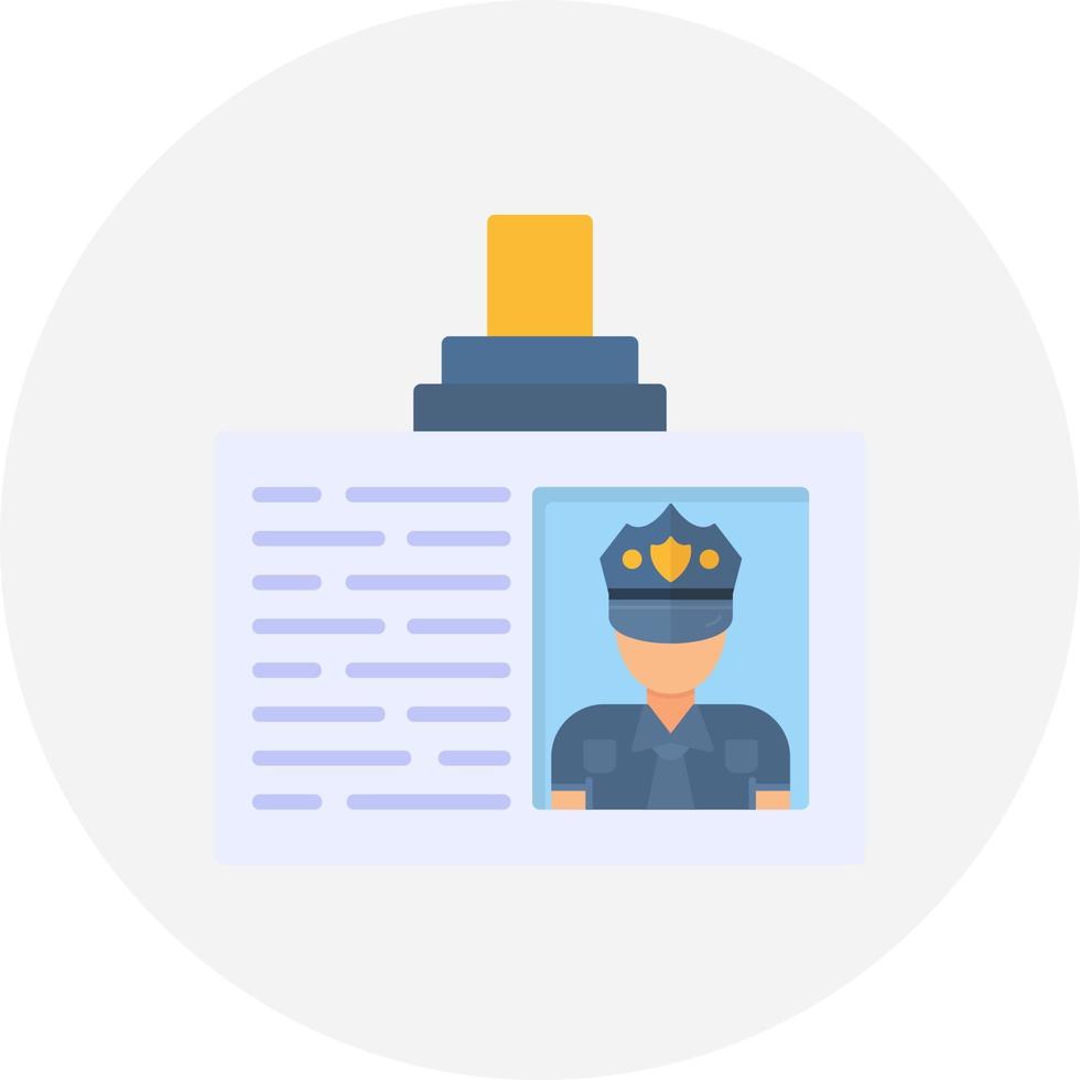 Police Card Creative Icon Design vector