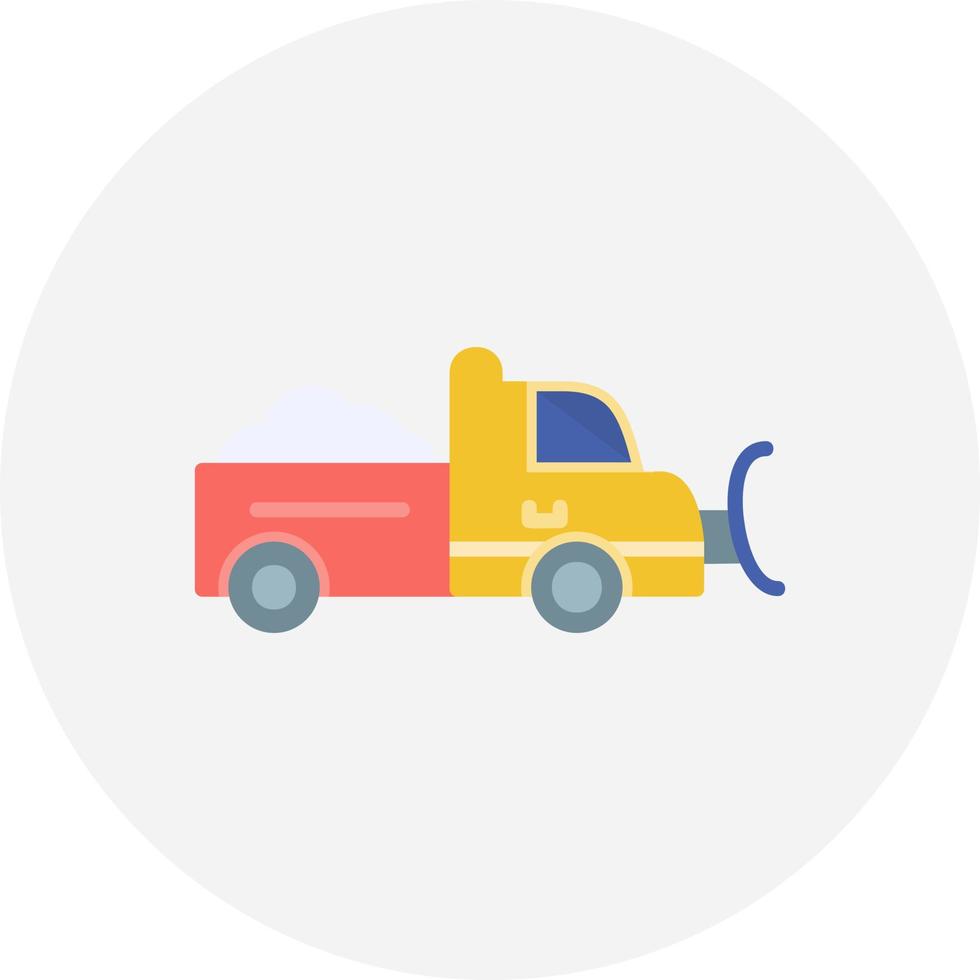 Snowplow Creative Icon Design vector