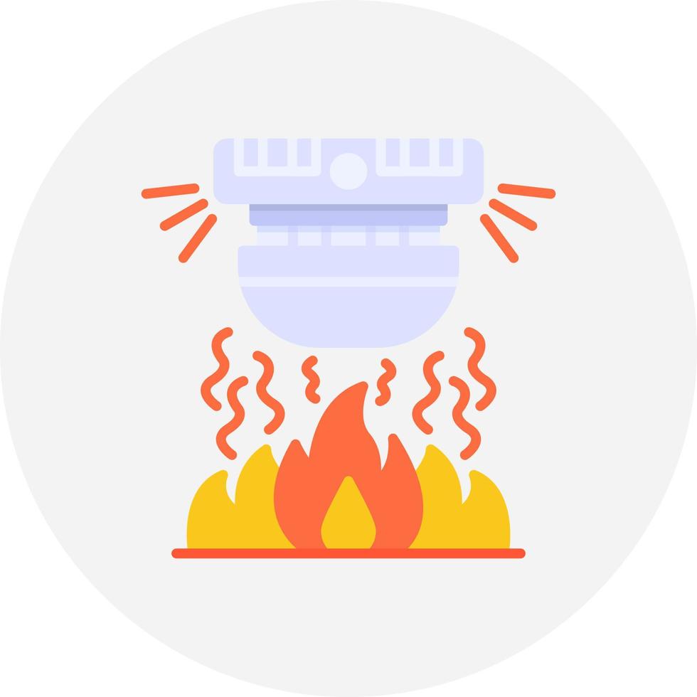 diseño de icono creativo de alarma de incendio vector