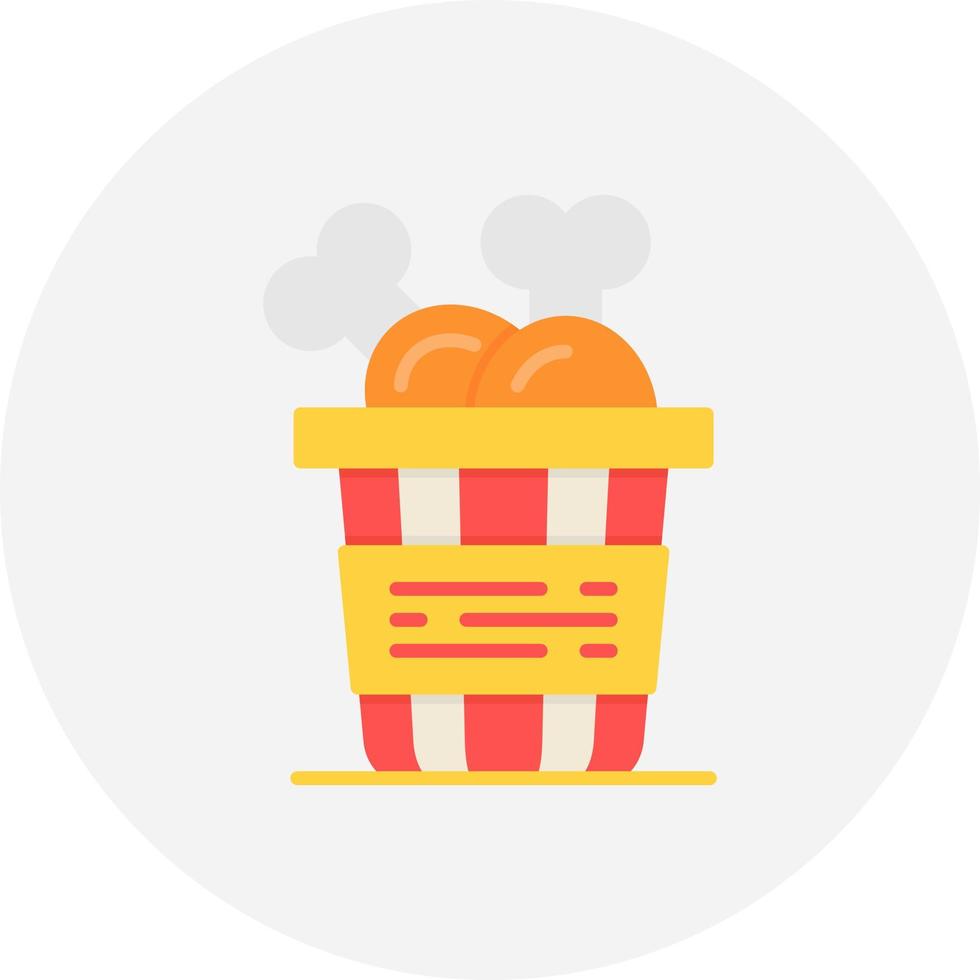 Fried Chicken Creative Icon Design vector