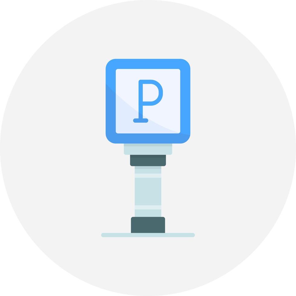 Parking Sign Creative Icon Design vector