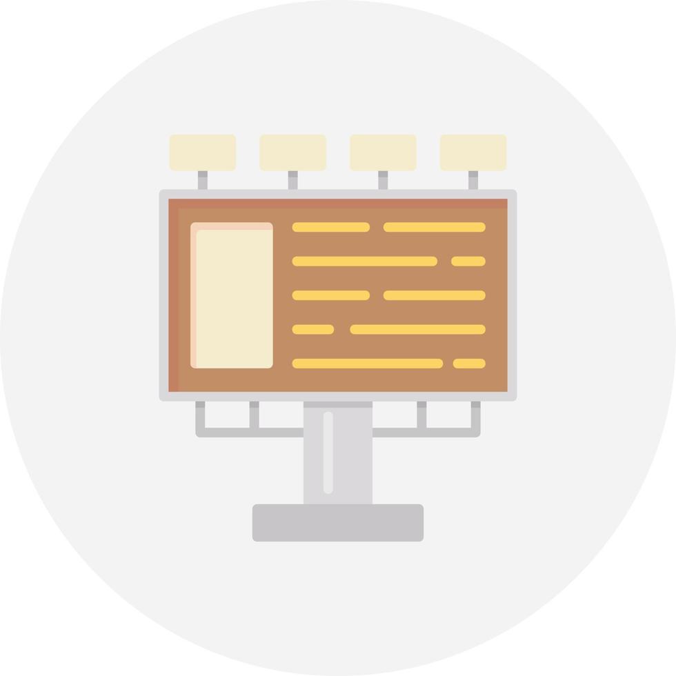 Billboard Creative Icon Design vector