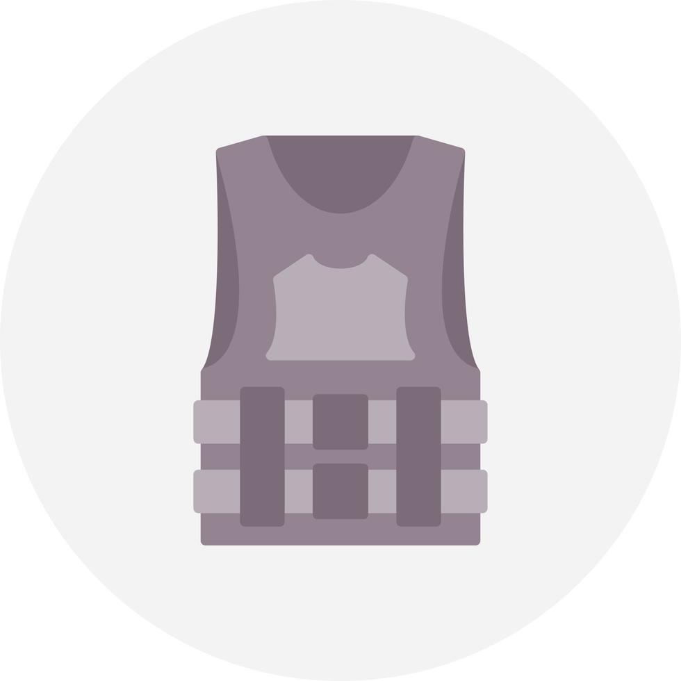 Bulletproof Vest Creative Icon Design vector