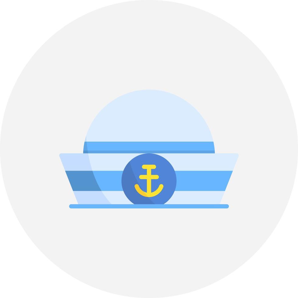 diseño de icono creativo de sombrero de marinero vector