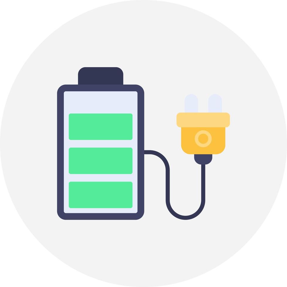 Charging  Creative Icon Design vector