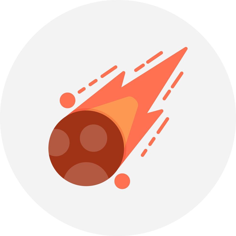 diseño de icono creativo de meteorito vector