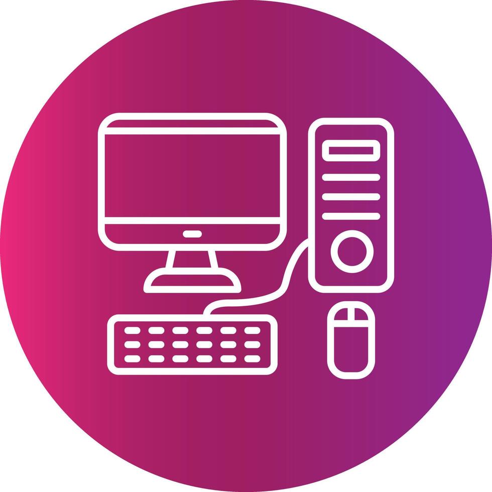 Computer Creative Icon Design vector