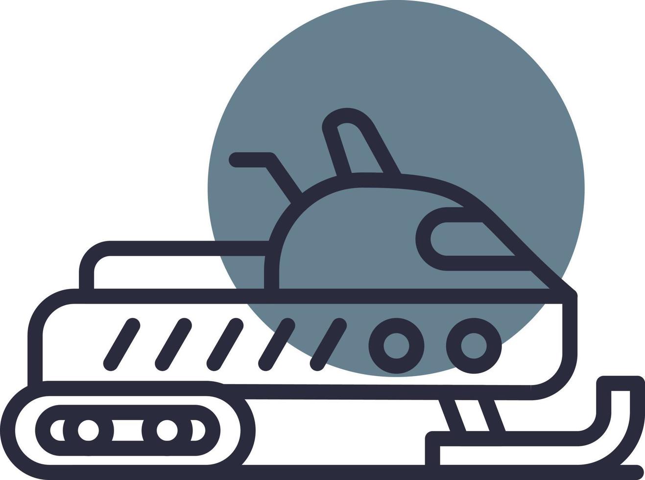 Snowmobile Creative Icon Design vector