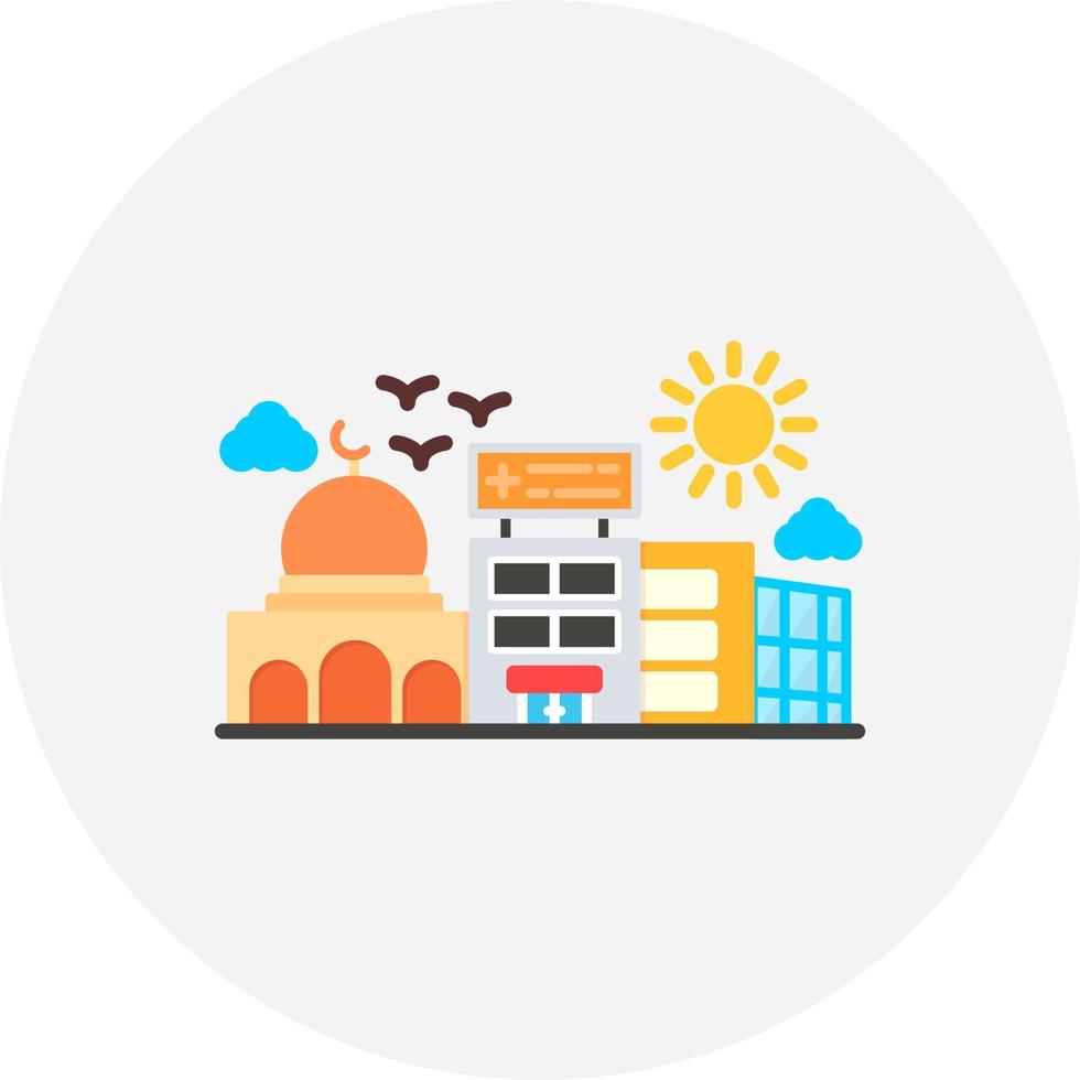Skyscrapers Creative Icon Design vector