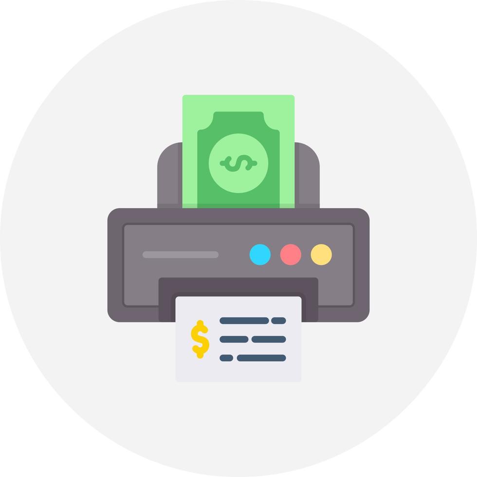 Printer Creative Icon Design vector