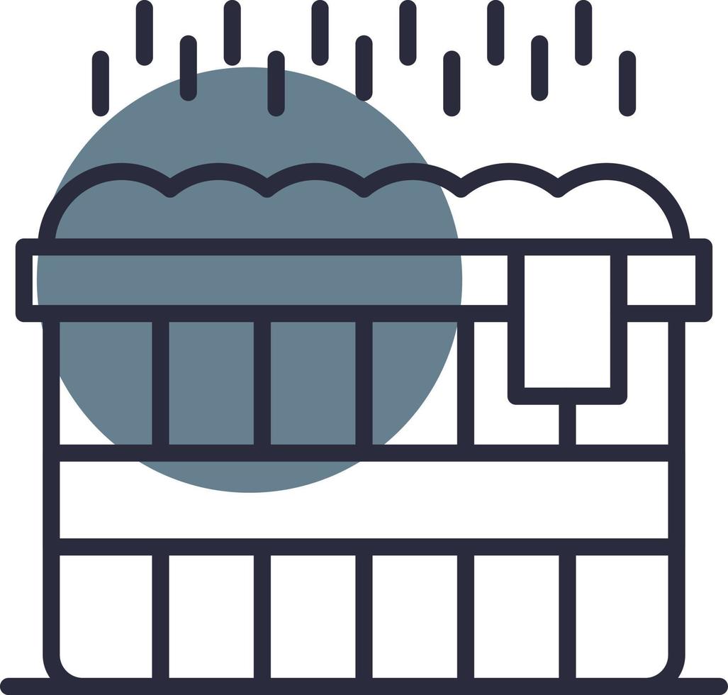 Hot Tub Creative Icon Design vector