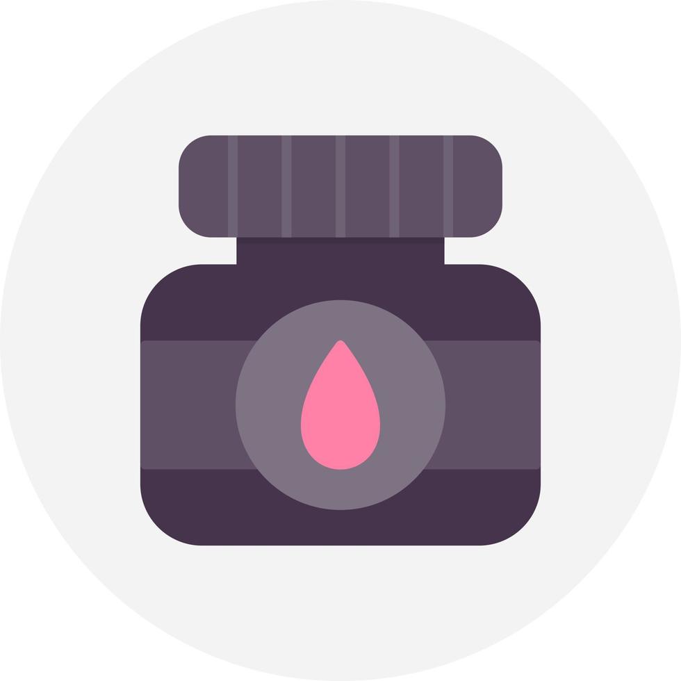 Ink Bottle Creative Icon Design vector