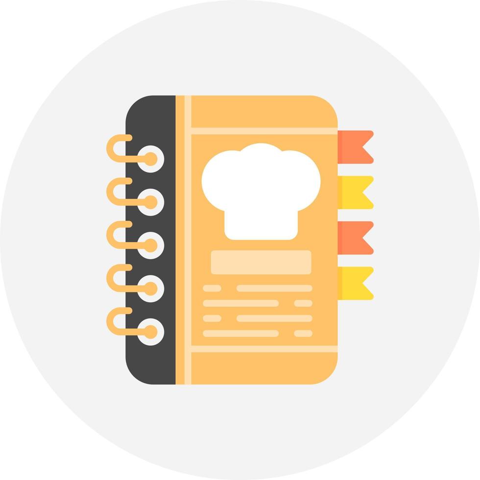 Recipe Book Creative Icon Design vector