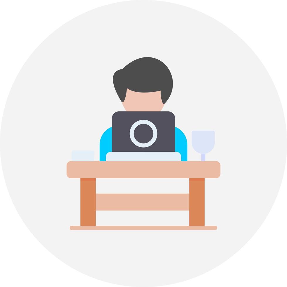 Work From Home Creative Icon Design vector
