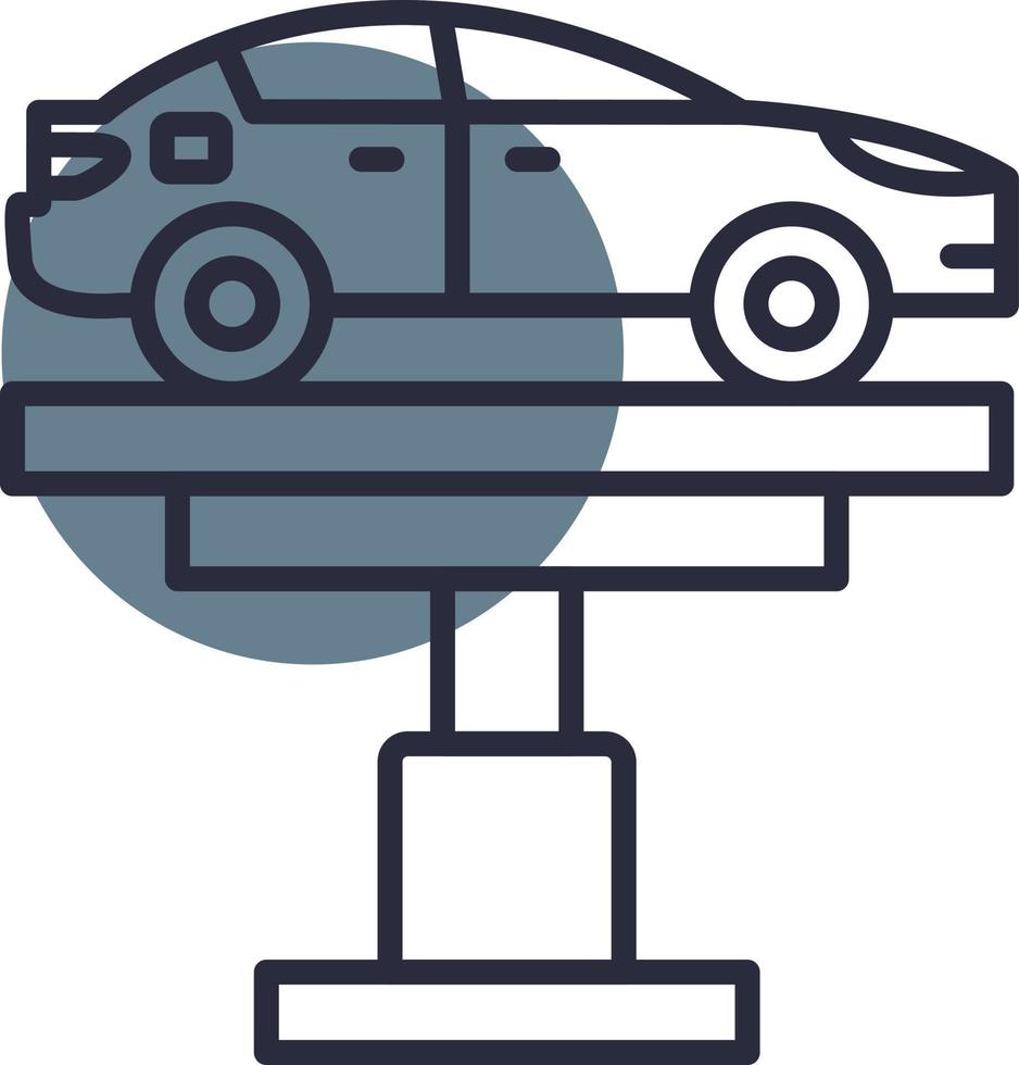 Car Lifter Creative Icon Design vector