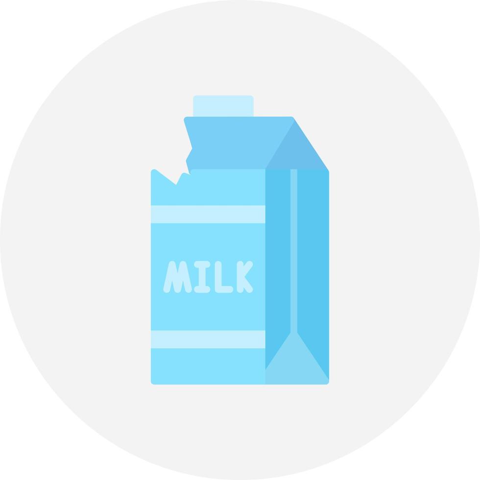 Milk Carton Creative Icon Design vector