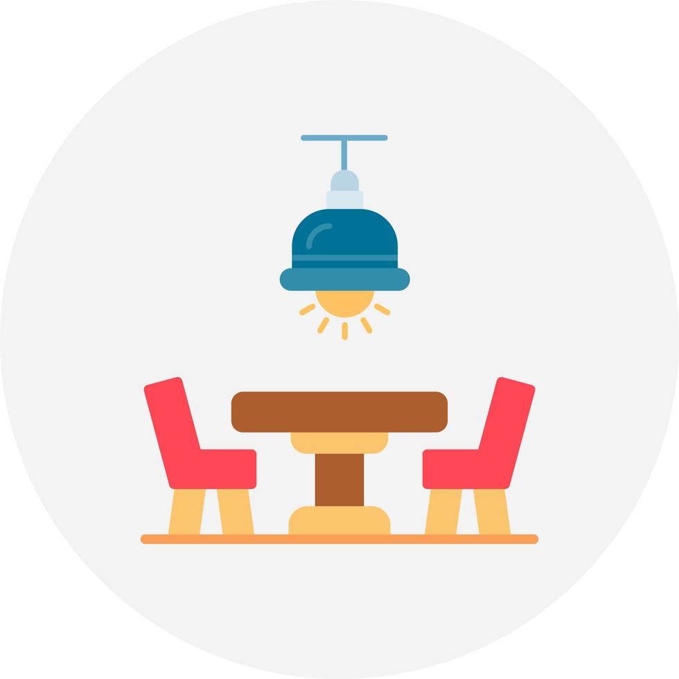 Dining Table Creative Icon Design vector