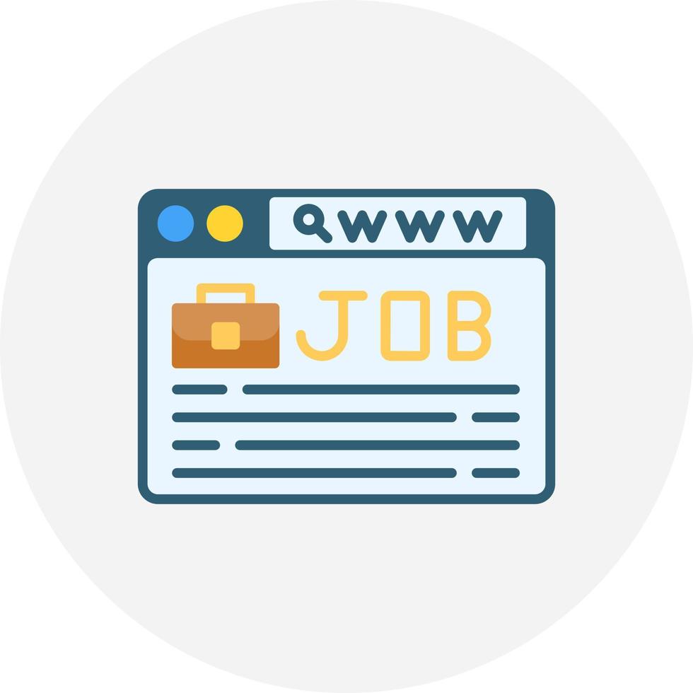 Job Search Creative Icon Design vector