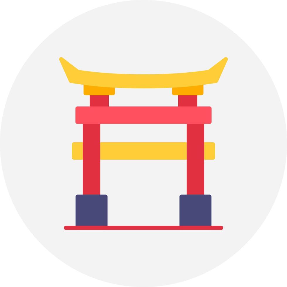 Torii Gate Creative Icon Design vector