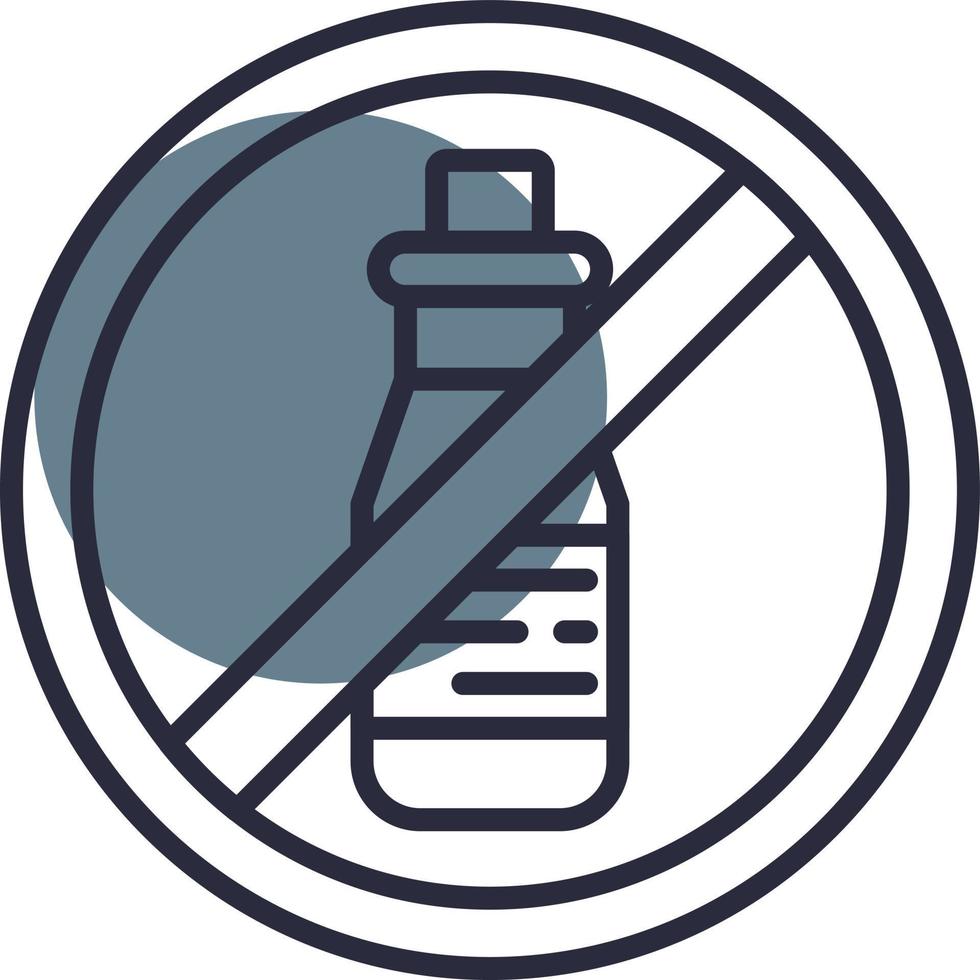 No Alcohol Creative Icon Design vector