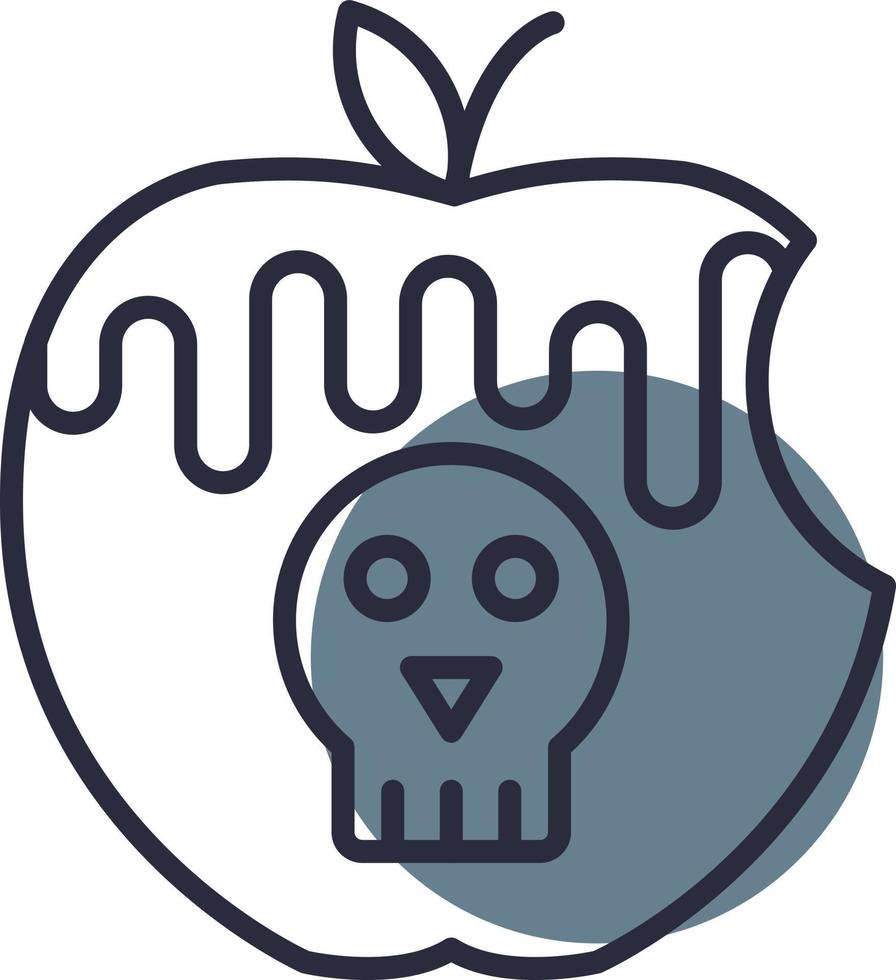 Poisoned Apple Creative Icon Design vector