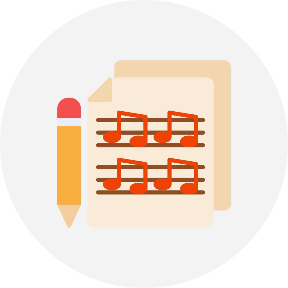 Music Score Creative Icon Design vector