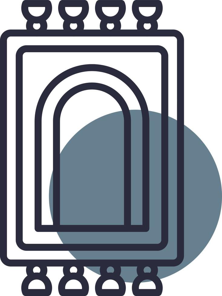 Prayer Rug Creative Icon Design vector