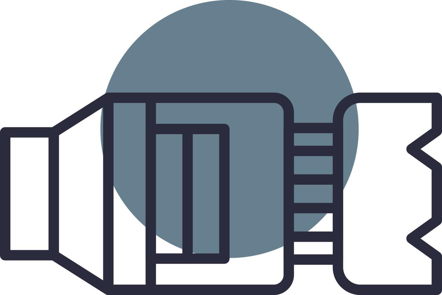 Camera Lens Creative Icon Design vector