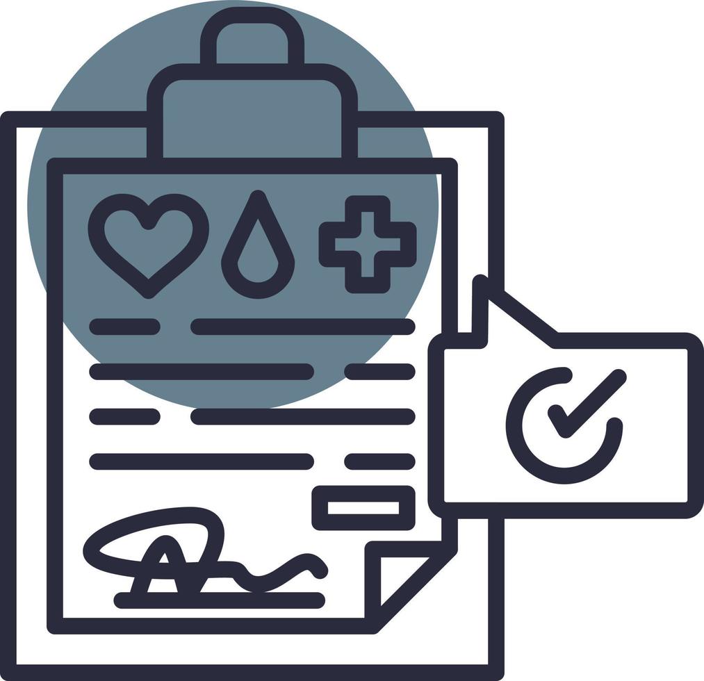 Medical Record Creative Icon Design vector