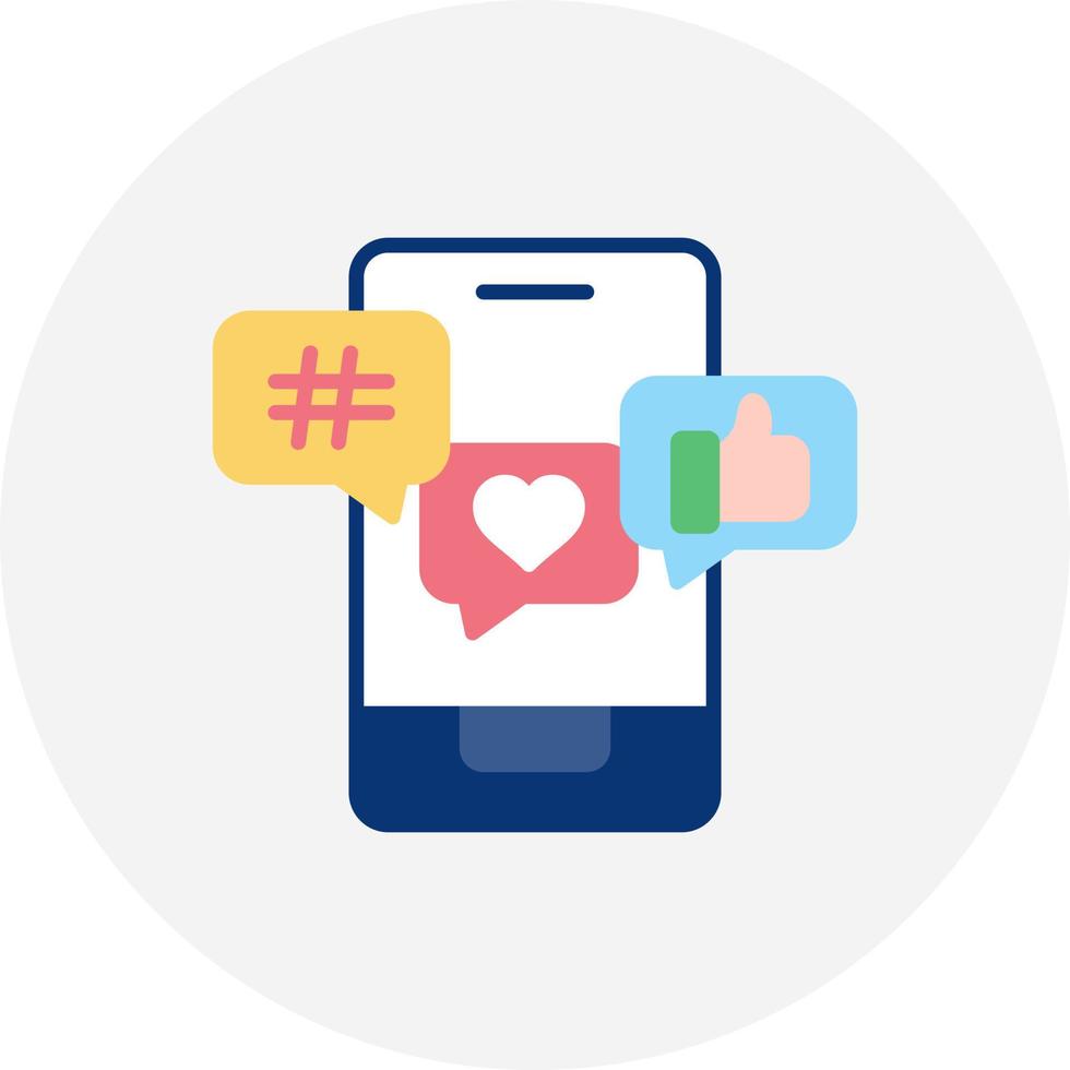 Social Media Creative Icon Design vector