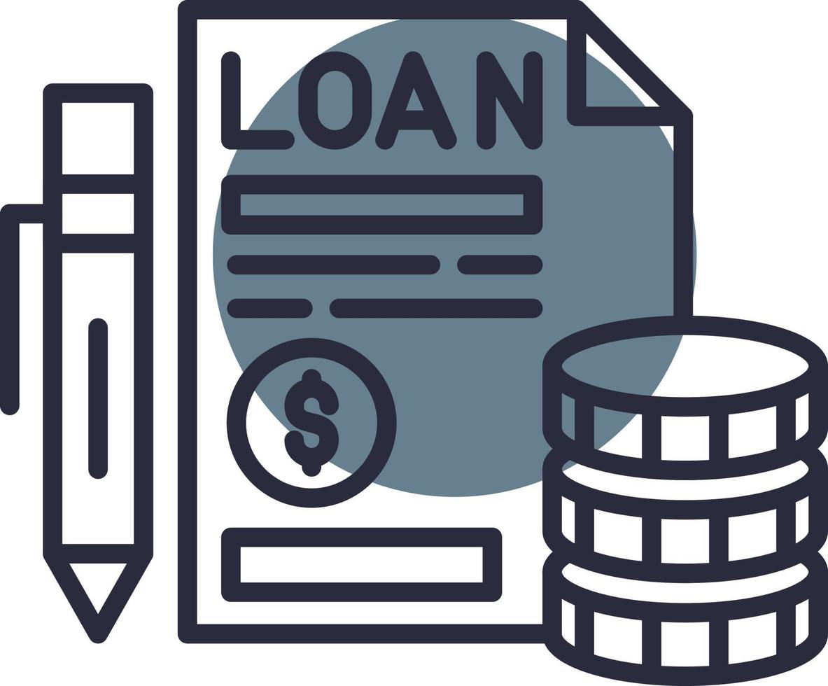 Loan Creative Icon Design vector