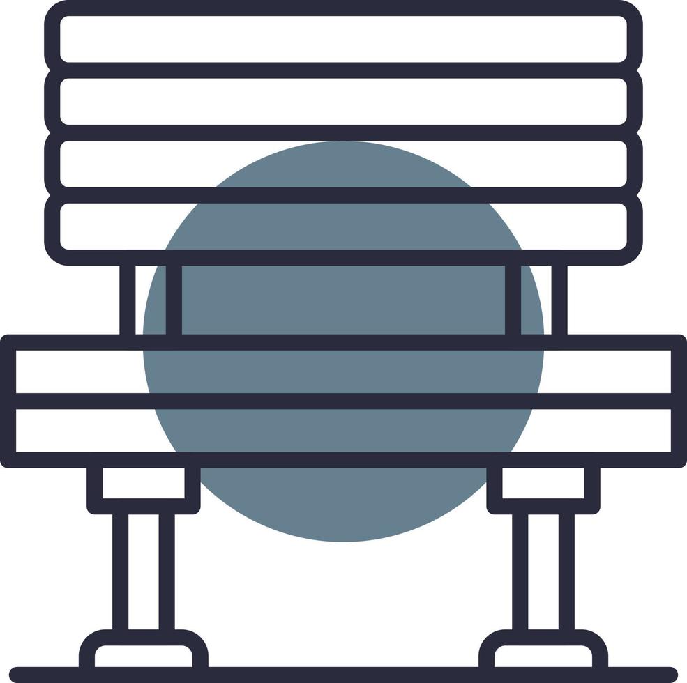 Bench Creative Icon Design vector