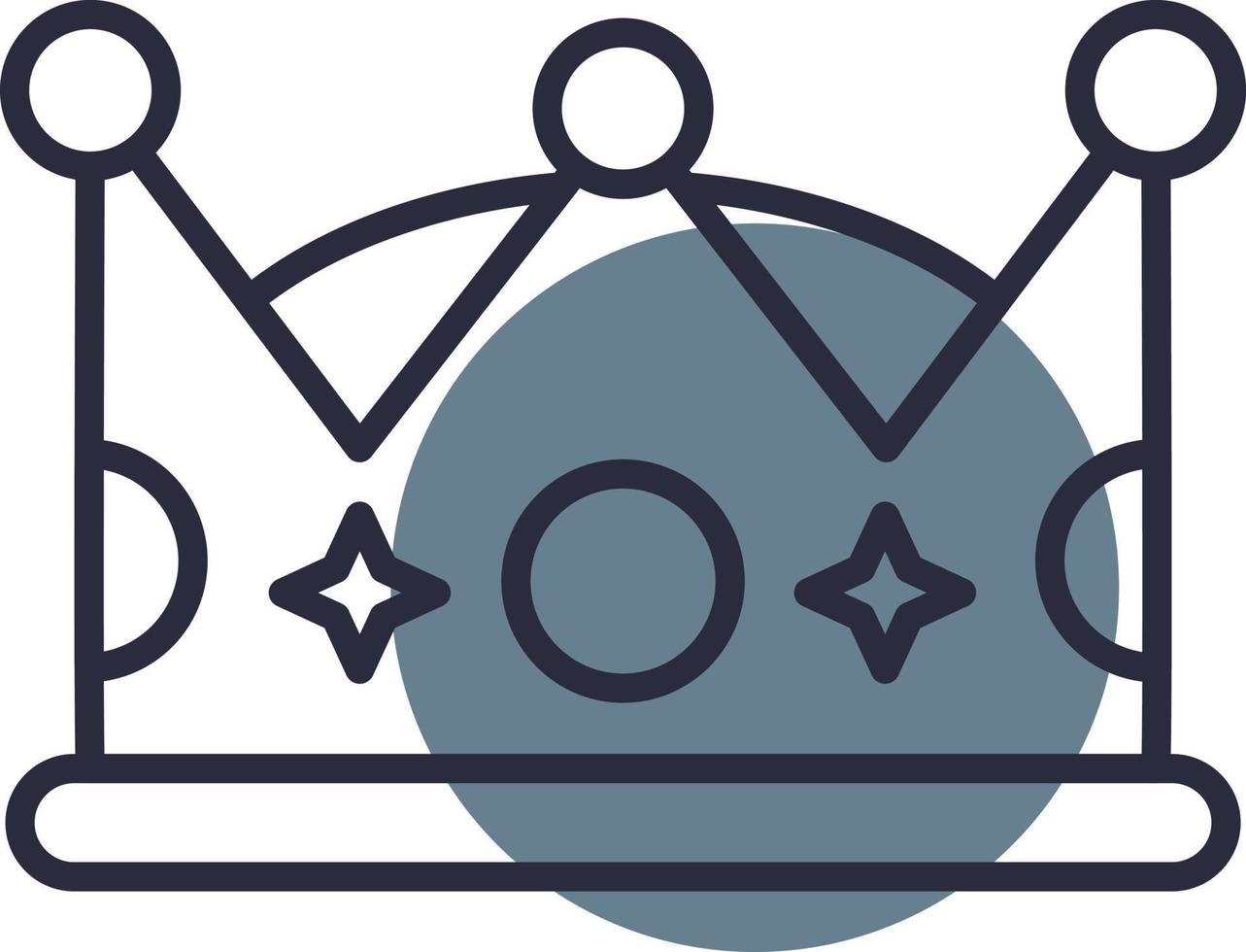 Crown Creative Icon Design vector