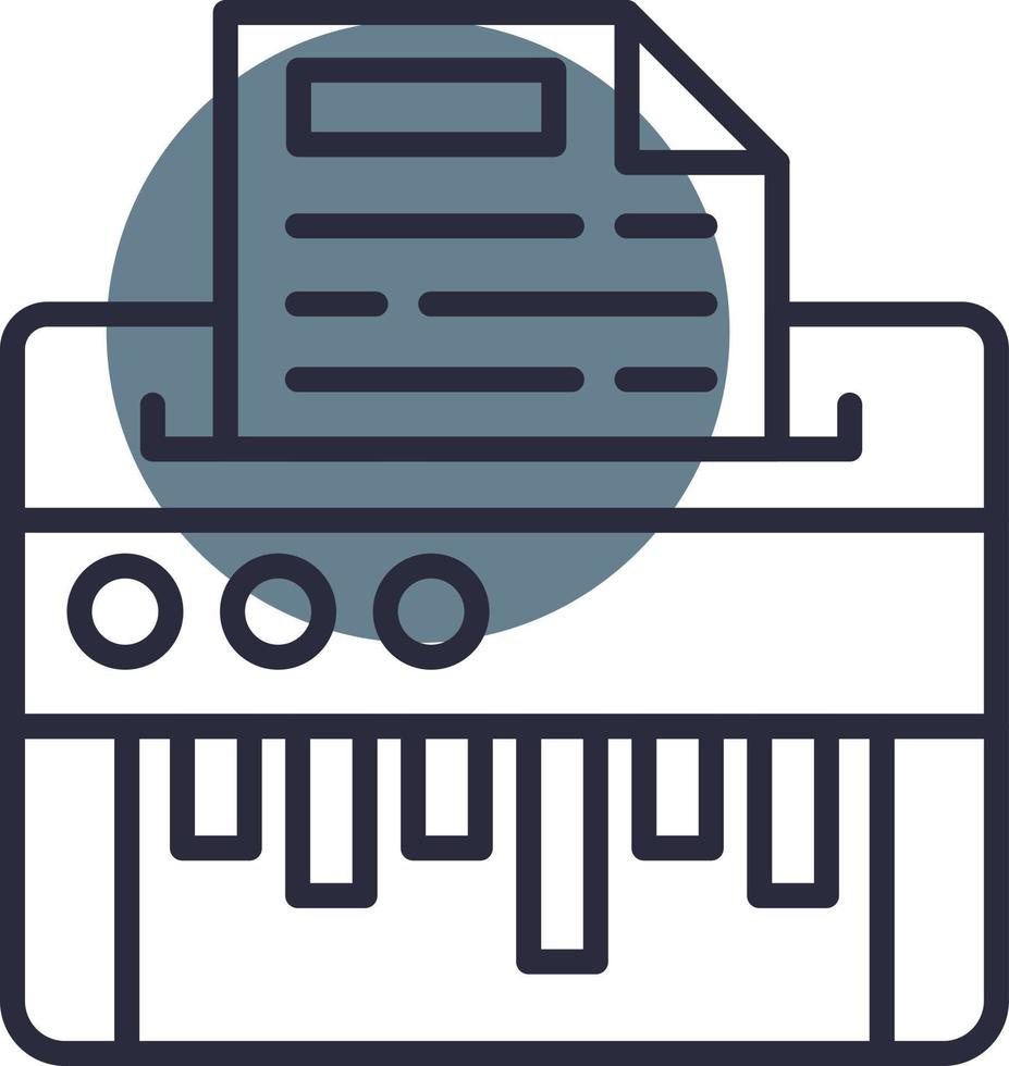 Paper Shredder Creative Icon Design vector