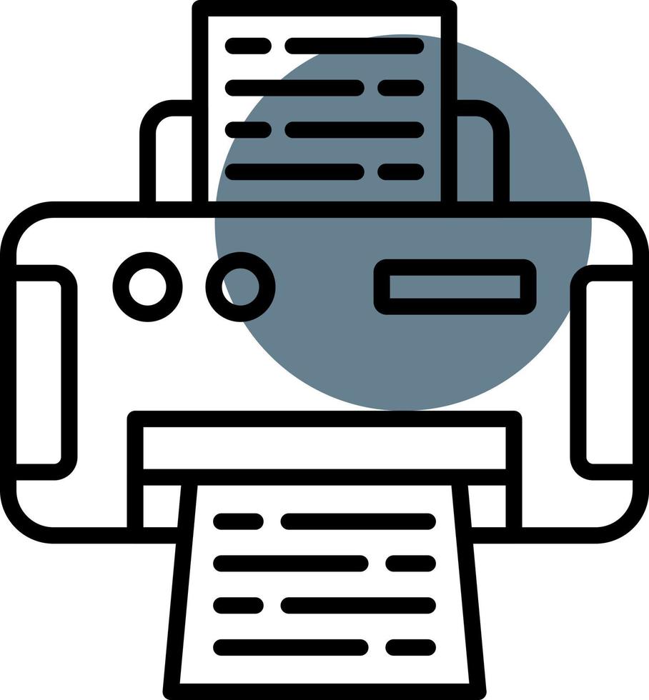 Printer Creative Icon Design vector