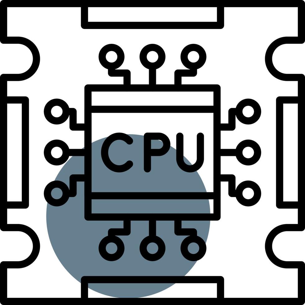 Processor Creative Icon Design vector