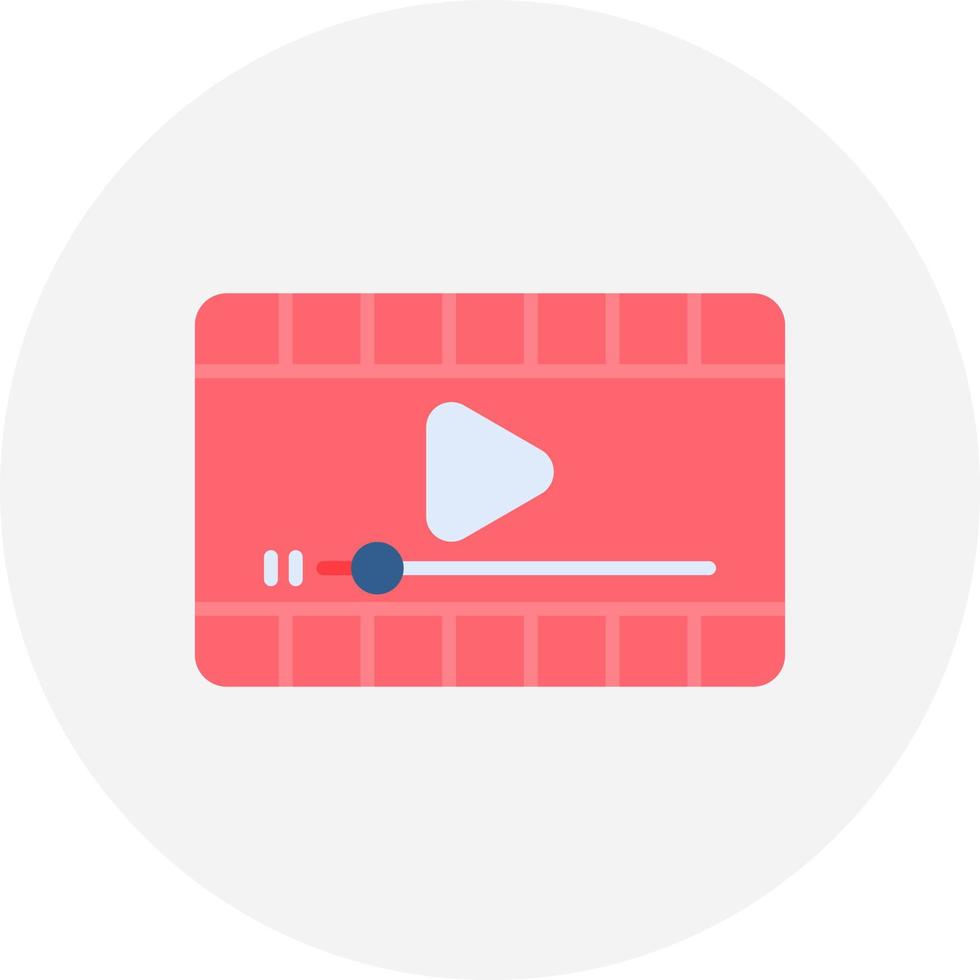 Video Player Creative Icon Design vector