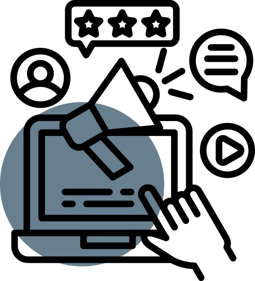 Advertising Creative Icon Design vector