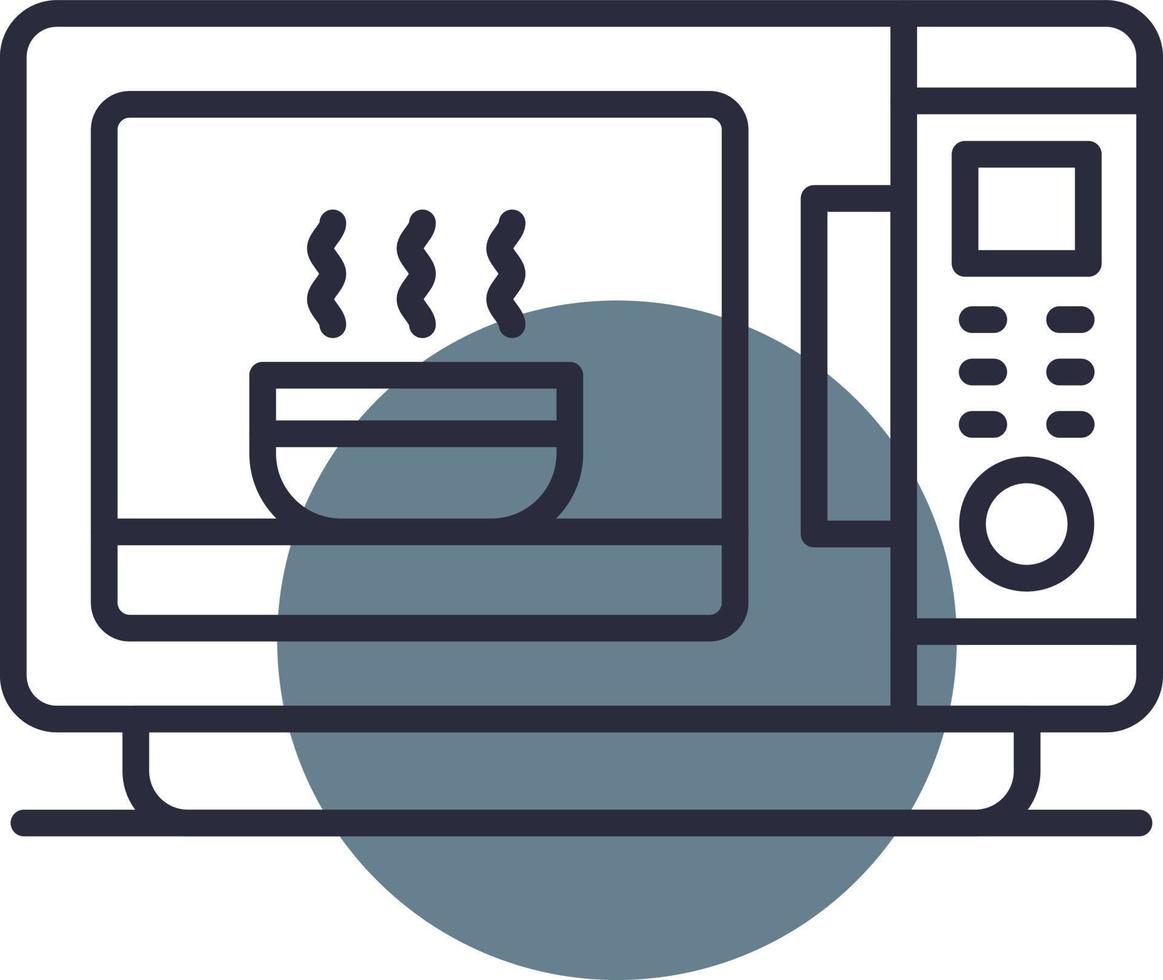Microwave Creative Icon Design vector