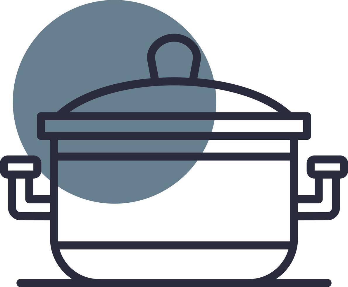 Cooking Pot Creative Icon Design vector