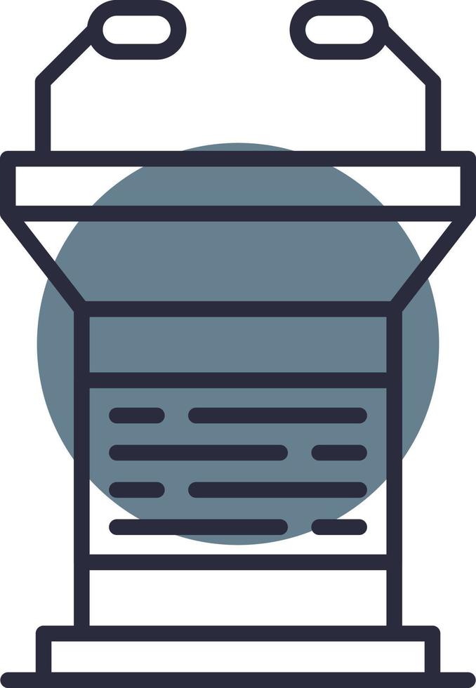 Lectern Creative Icon Design vector