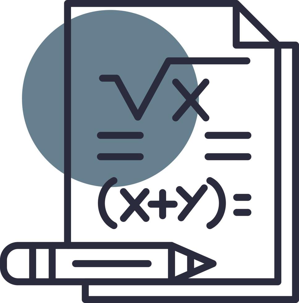 diseño de icono creativo de matemáticas vector