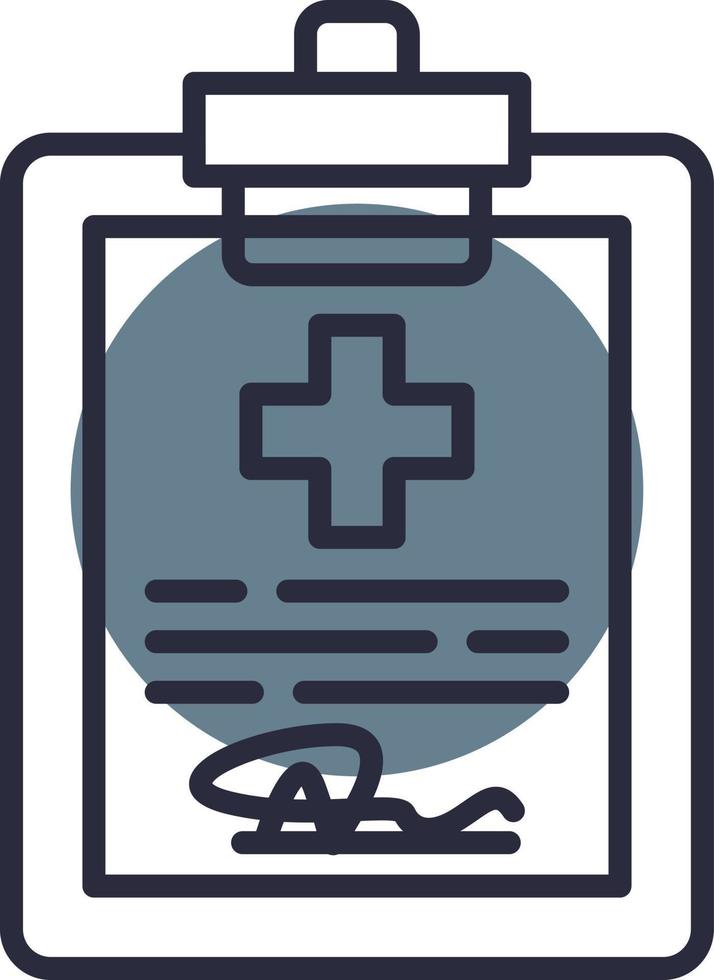 diseño de icono creativo de informe de salud vector