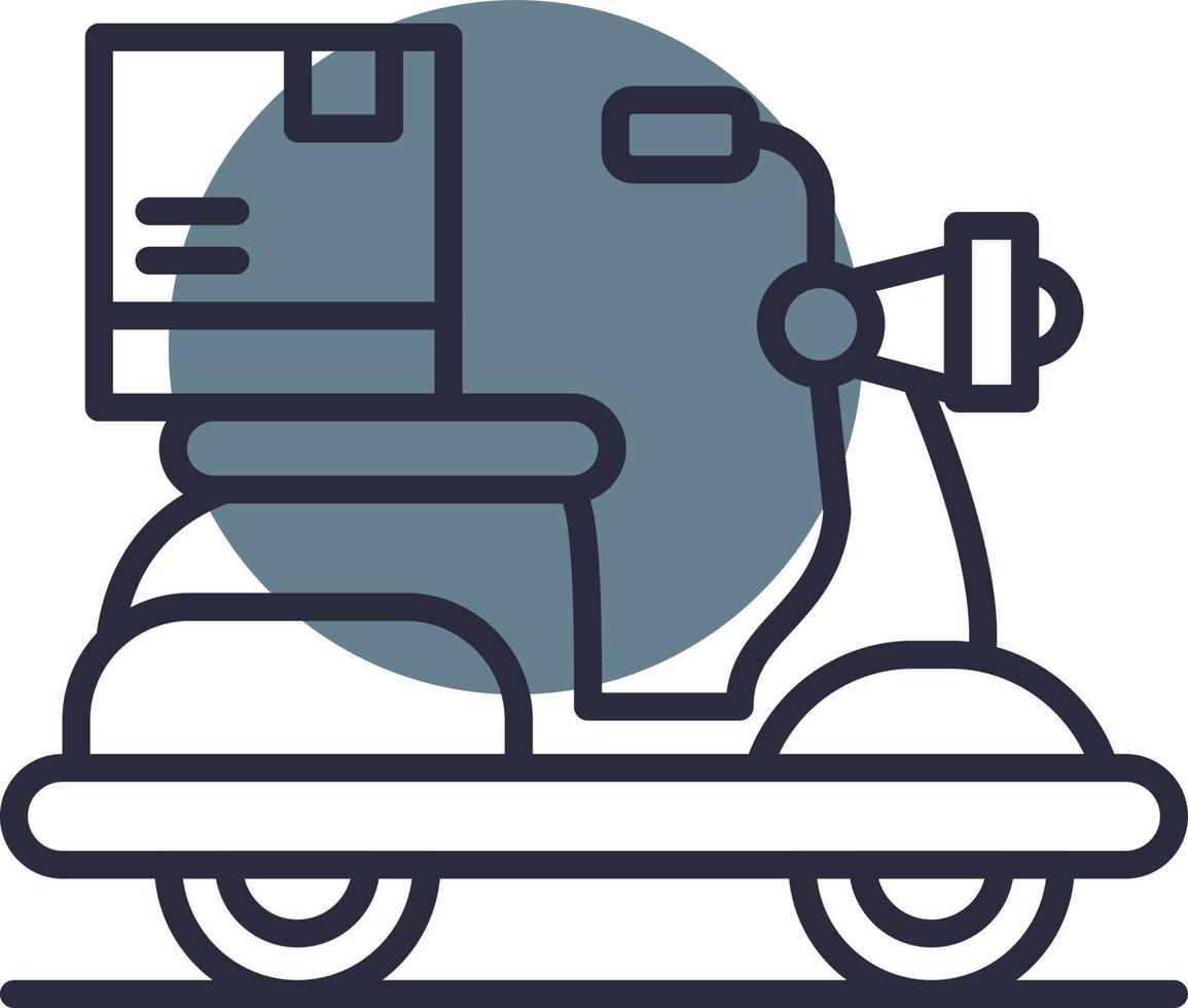 Delivery Bike Creative Icon Design vector